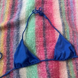 Rio de sol Royal blue e Triangle Bikini Top